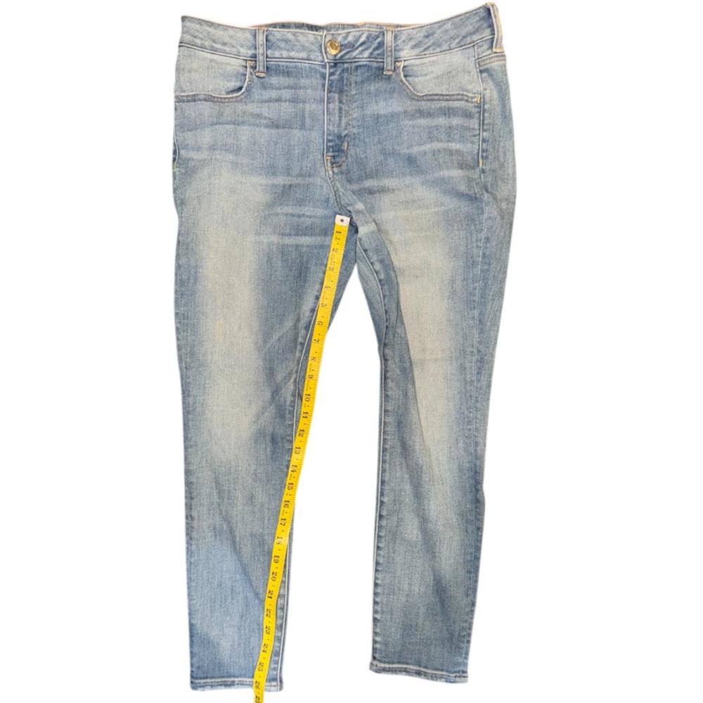 American Eagle Light Blue Super Super Stretch Ski… - image 7